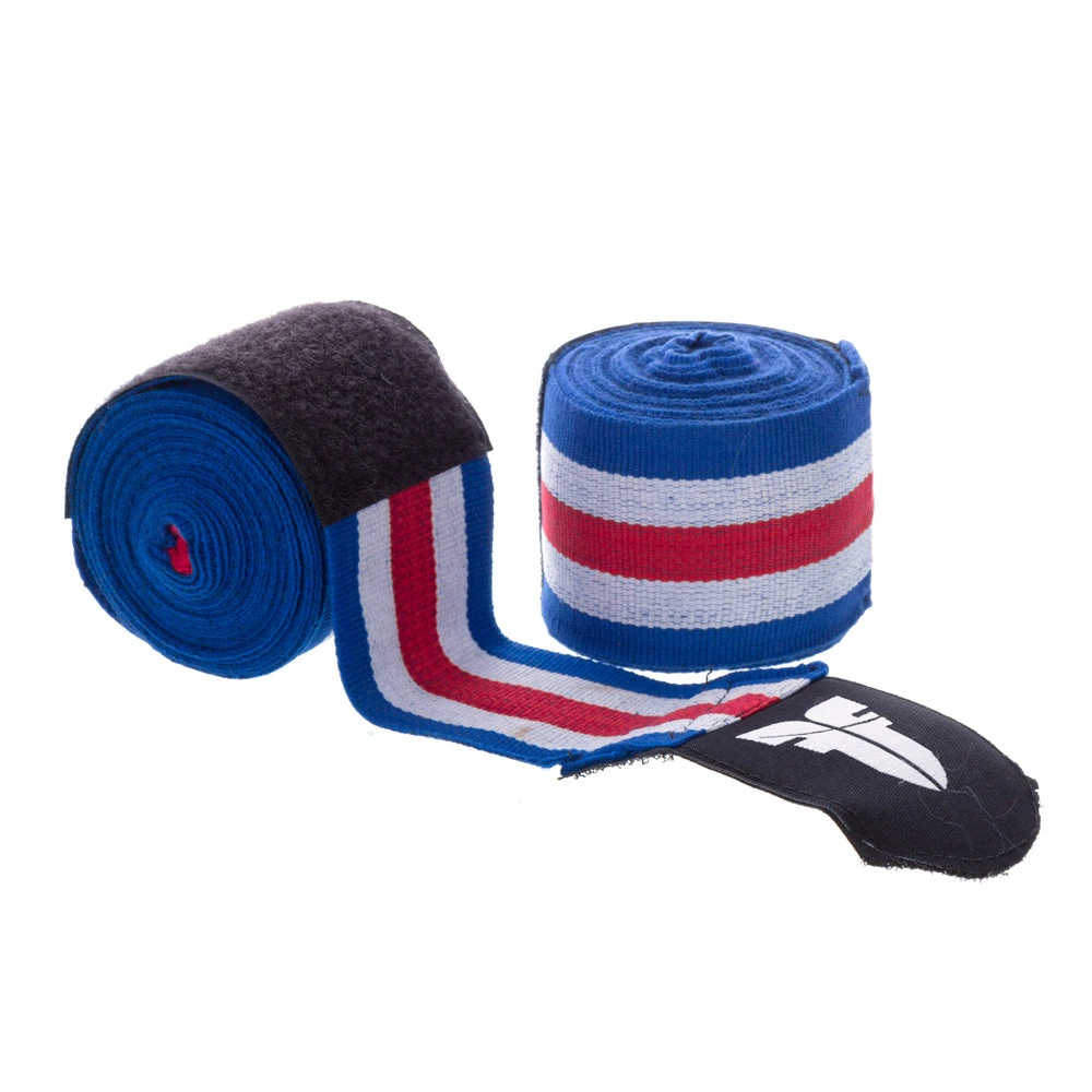 Fighter Handwraps - Blue/white/red, BAND F TRI 3 Fighter Handwraps - Blue/white/red, BAND F TRI