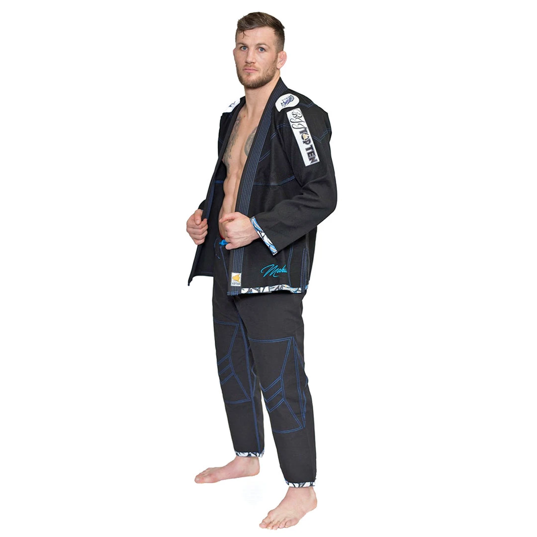 Top Ten Brazilian Jiu Jitsu Uniform Mohicans - Black, 15123-9 BJJ Uniforms 3 Top Ten Brazilian Jiu Jitsu Uniform Mohicans - Black, 15123-9 BJJ Uniforms