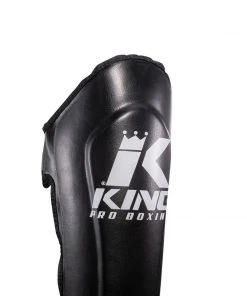 King Pro Boxing Shin Guards - Black/white PROTECTION