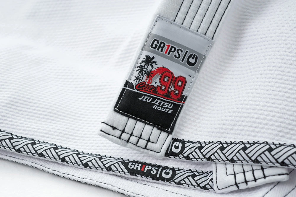 BJJ Uniforms Kimono Grips Cali 99 - White, G10112-WHT 4 BJJ Uniforms Kimono Grips Cali 99 - White, G10112-WHT