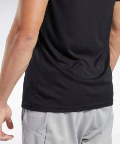 Reebok Workout Ready Tee - Black, FK6180 Training T-Shirts