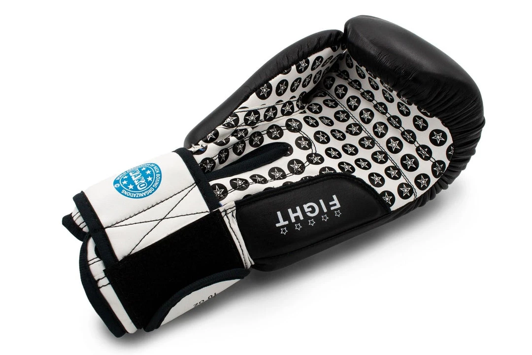 Boxing Gloves TOP TEN Fight - Black/white, 20661-90 4 Boxing Gloves TOP TEN Fight - Black/white, 20661-90