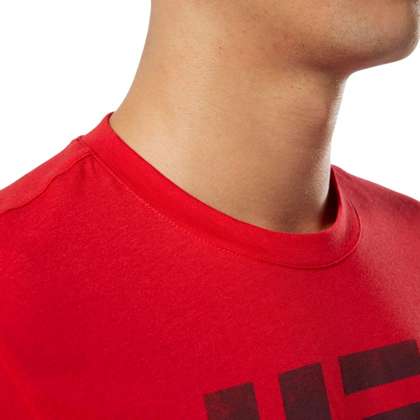 Reebok UFC Fan Gear Logo Tee - Red, DU4585 6 Reebok UFC Fan Gear Logo Tee - Red, DU4585