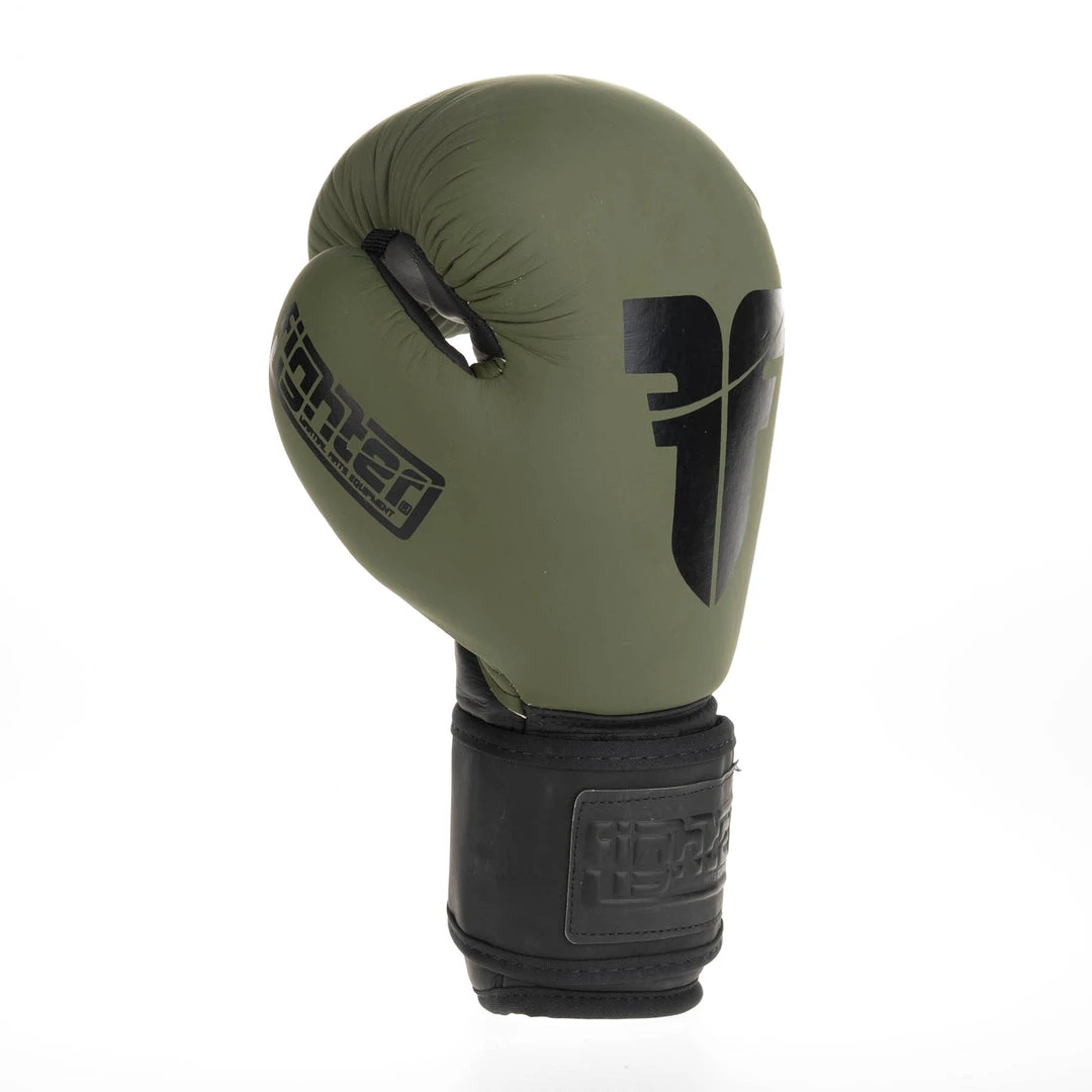 Fighter Boxing Gloves SIAM - Matt Khaki, FBG-003KB 5 Fighter Boxing Gloves SIAM - Matt Khaki, FBG-003KB