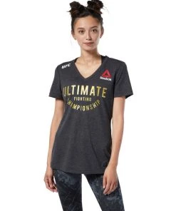 Reebok UFC Fight Night Champ Walkout Jersey - Black, DM5169 T-Shirts