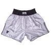Fighter Thai Trunks Bangkok Plain - Silver/black, FP09