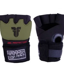 Fighter Strap Gel Hand-Wraps - Black/khaki, FGW-001BK GLOVES