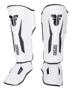 Fighter Shinguards Thai Ergo - White, FSG-004WB