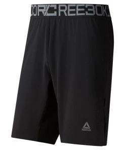 Reebok Combat Boxing Shorts - Black, DU4970 Training Shorts