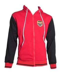 Hooded Jacket TOP TEN Coat Of Arms - Red/black, 19111-49