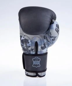 Fighter Boxing Gloves SPLIT- Gray Camo/black, FBG-001C 18 Fighter Boxing Gloves SPLIT- Gray Camo/black, FBG-001C