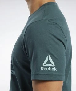 T-Shirts Reebok UFC Logo T-shirt - Green, FJ5159
