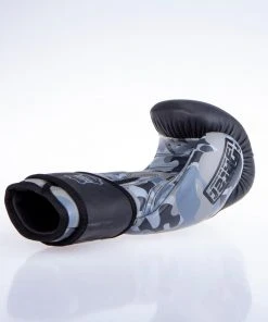 Fighter Boxing Gloves SPLIT- Gray Camo/black, FBG-001C 15 Fighter Boxing Gloves SPLIT- Gray Camo/black, FBG-001C
