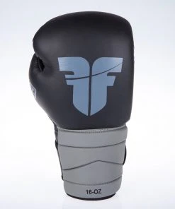 Fighter Boxing Gloves Sparring - Black/gray, FBG-002-BG