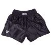 Fighter Thai Trunks Bangkok Plain - Black, FP04