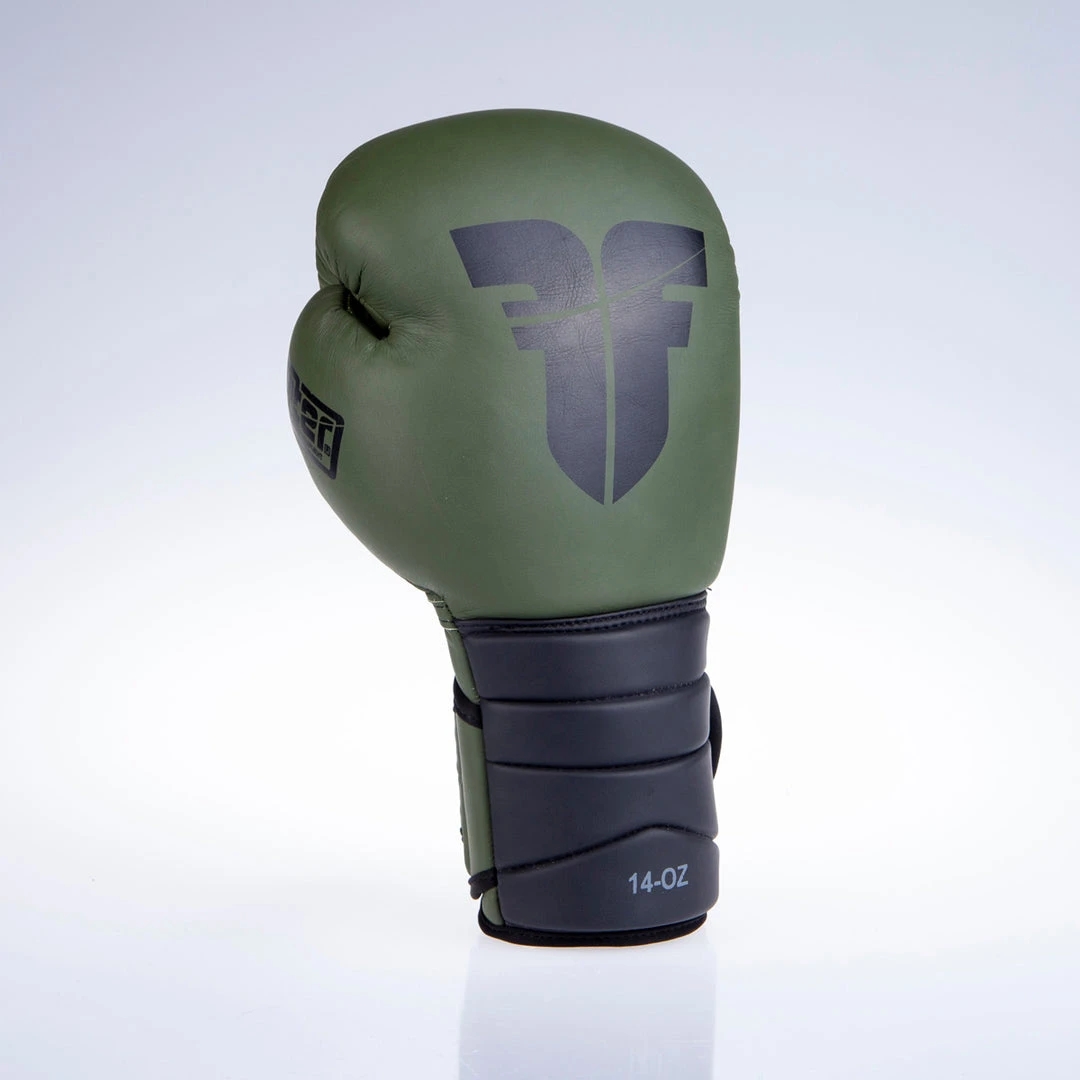 Fighter Boxing Gloves Sparring - Matt Khaki/black, FBG-002KB 9 Fighter Boxing Gloves Sparring - Matt Khaki/black, FBG-002KB