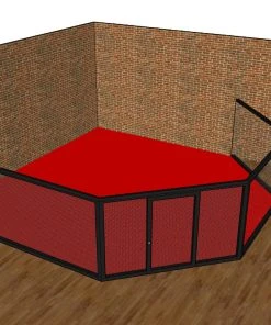 Fighter MMA Cage Panel With Left And Right Side Padding, CP-LR TRAINING