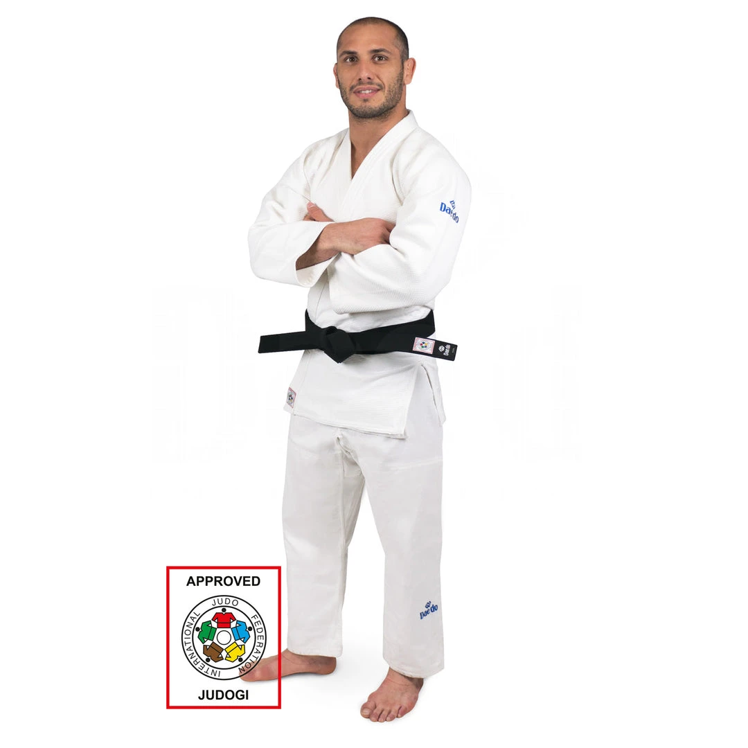 Daedo Slim Fit IJF Judogi - White, Judo2003 3 Daedo Slim Fit IJF Judogi - White, Judo2003