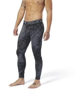 Pants Reebok Jacquard Tights - Black, DU4975