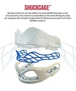 SAFE JAWZ PROTECTION SAFEJAWZ Nitro Mouthguard - White/blue