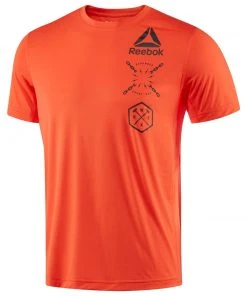 Reebok Activchill Graphic Tee - Orange, BK3968 T-Shirts