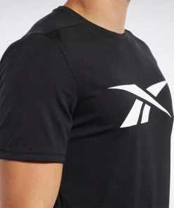 Reebok Workout Ready Tee - Black, FK6180 Training T-Shirts