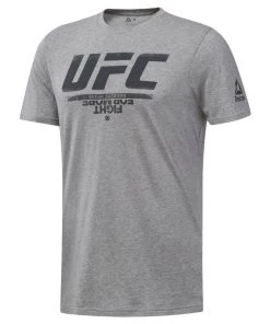 Reebok UFC Logo Tee - Grey, DU4583 T-Shirts