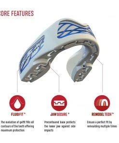 SAFE JAWZ PROTECTION SAFEJAWZ Nitro Mouthguard - White/blue