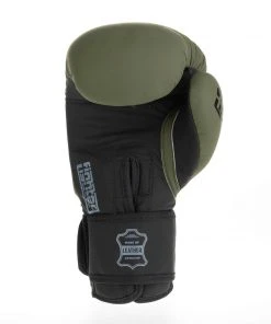 Fighter Boxing Gloves SIAM - Matt Khaki, FBG-003KB 20 Fighter Boxing Gloves SIAM - Matt Khaki, FBG-003KB