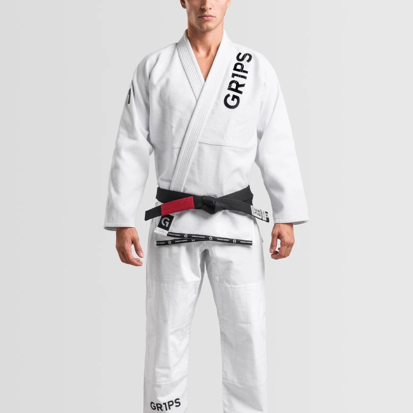 Grips Gr1ps BJJ Uniform Primero Competition - White, G10118-WHT 3 Grips Gr1ps BJJ Uniform Primero Competition - White, G10118-WHT