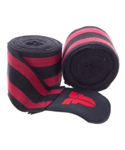 GLOVES Fighter Handwraps - Black/red, BAND F RED