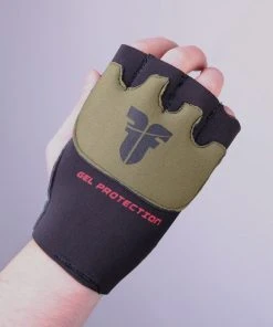 Fighter Strap Gel Hand-Wraps - Black/khaki, FGW-001BK GLOVES