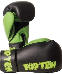 Boxing Gloves TOP TEN XLP - Black/green, 2268-95