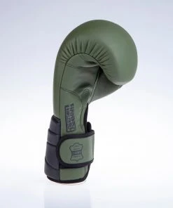 Fighter Boxing Gloves Sparring - Matt Khaki/black, FBG-002KB 15 Fighter Boxing Gloves Sparring - Matt Khaki/black, FBG-002KB