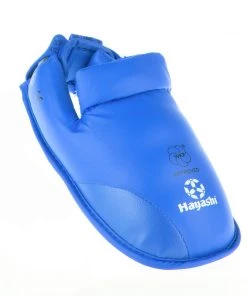 Hayashi Karate Kickprotector - Instep And Shin WKF - Blue, 343-6N