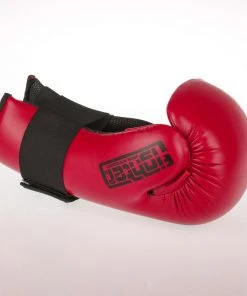 Fighter Open Gloves Strap - Dark Red, FOG-001R