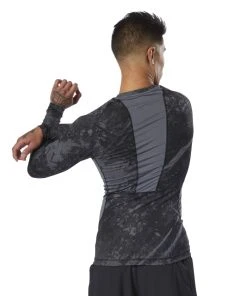 Reebok Jacquard Rashguard - Black, DQ1982