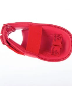Hayashi PROTECTION Karate Kickprotector - Instep And Shin WKF - Red, 343-4N