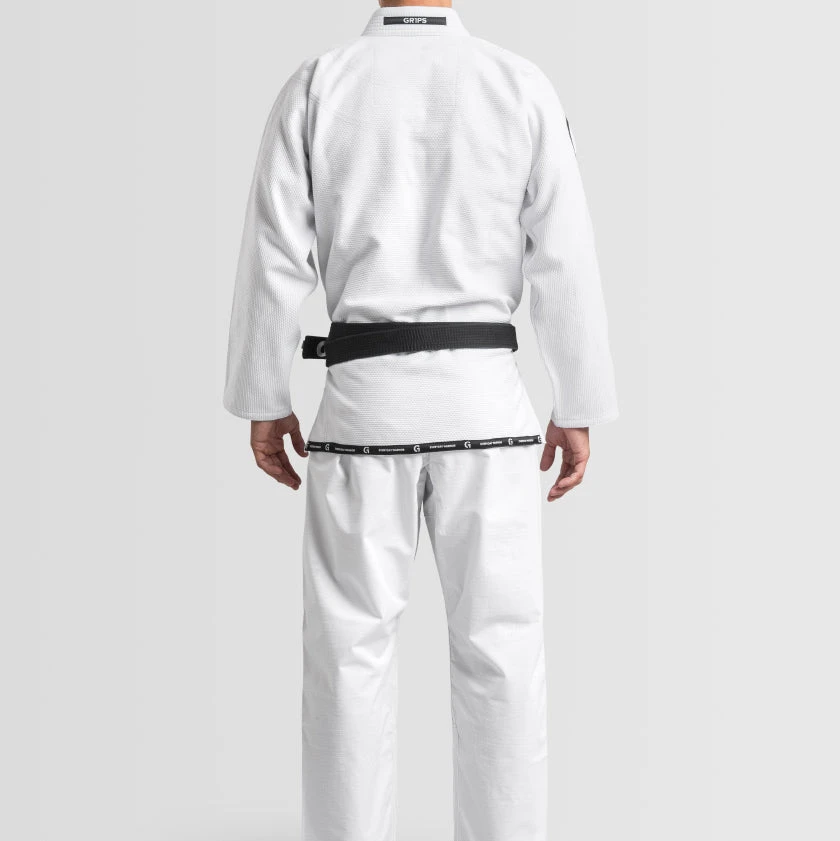 Grips Gr1ps BJJ Uniform Primero Competition - White, G10118-WHT 10 Grips Gr1ps BJJ Uniform Primero Competition - White, G10118-WHT