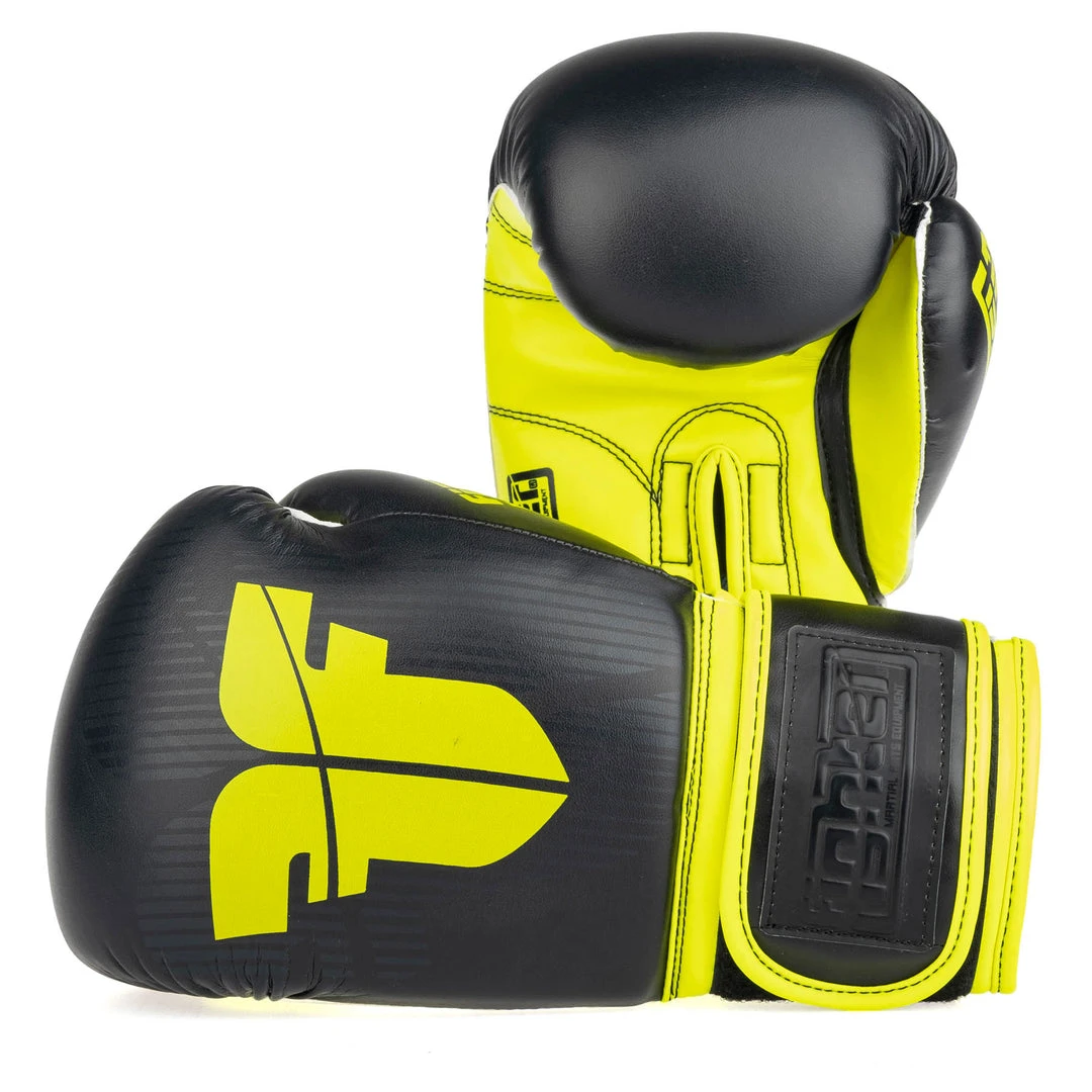 Fighter Boxing Gloves SPEED - Black/neon Yellow, TH1612PUBNY 3 Fighter Boxing Gloves SPEED - Black/neon Yellow, TH1612PUBNY