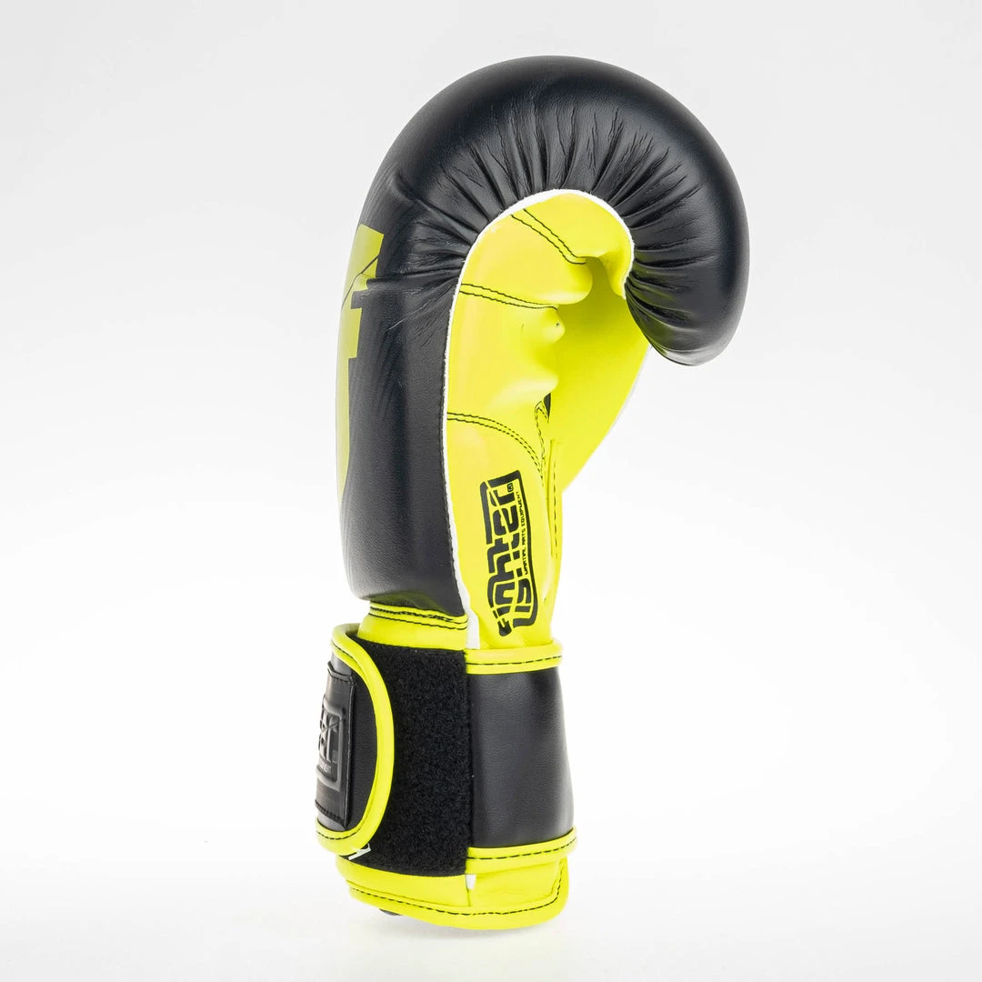 Fighter Boxing Gloves SPEED - Black/neon Yellow, TH1612PUBNY 6 Fighter Boxing Gloves SPEED - Black/neon Yellow, TH1612PUBNY