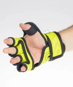 MMA Gloves Fighter Competition - Neon Yellow/camo, FMG-002CNY