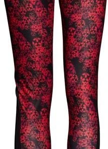 Hayashi Flowers Leggings - Red/black 9 Hayashi Flowers Leggings - Red/black