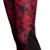 Hayashi Flowers Leggings - Red/black