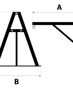 Fighter Profi Heavy Bag Wall Hanger - Black TRAINING