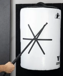 TRAINING Fighter Baton SCUTUM Shield 2in1 - White