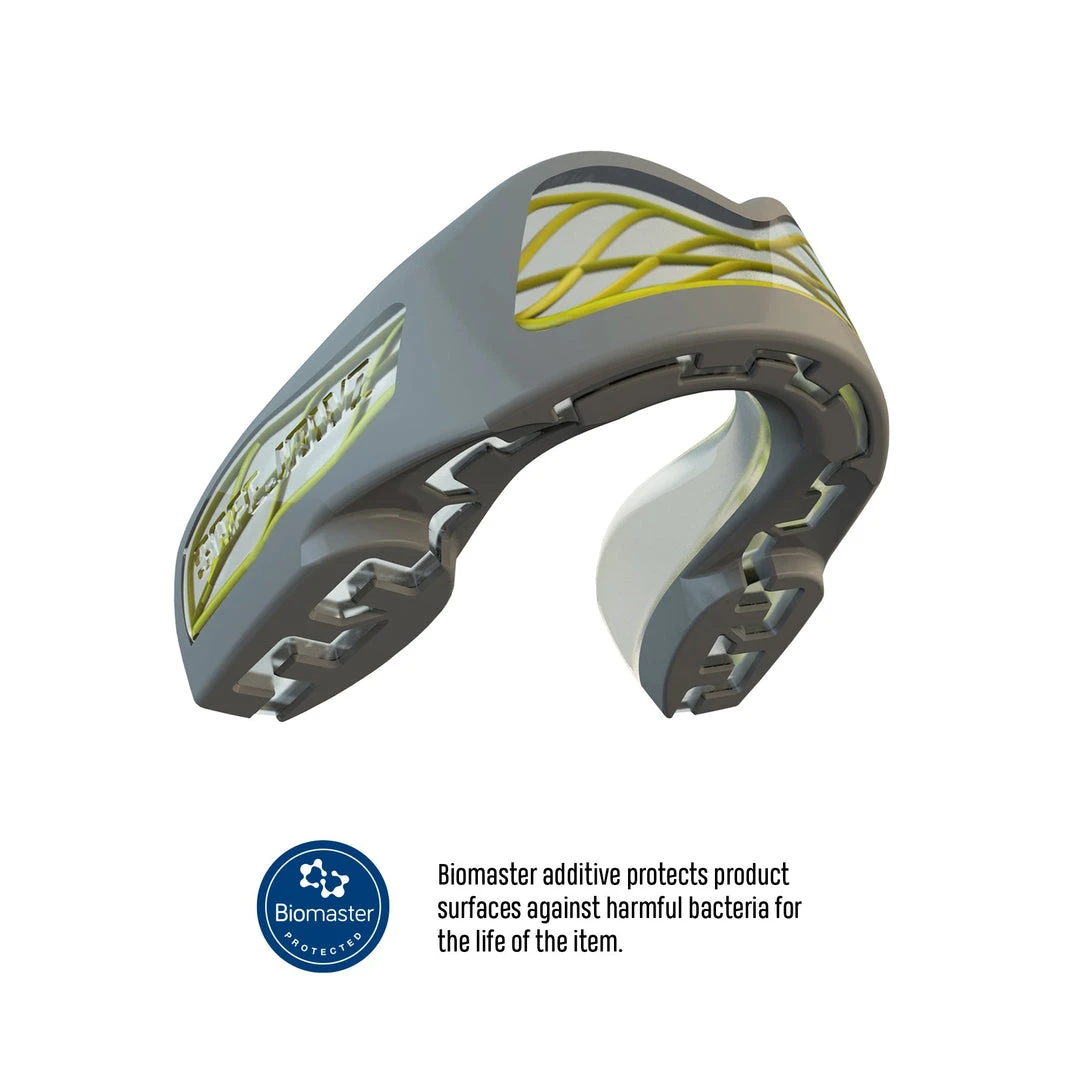 SAFE JAWZ SAFEJAWZ Nitro Mouthguard - Grey/yellow PROTECTION 4 SAFE JAWZ SAFEJAWZ Nitro Mouthguard - Grey/yellow PROTECTION